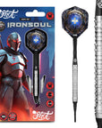 SHOT FUTURE KNIGHTS IRONSOUL SOFT TIP DART SET - 90% TUNGSTEN BARRELS