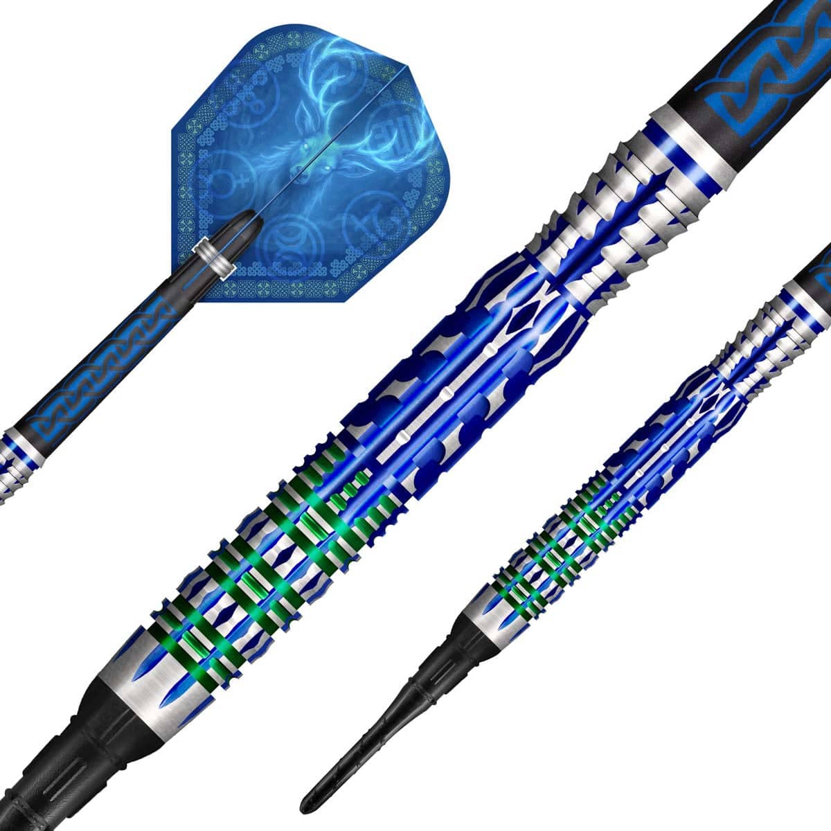 FLÉCHETTES SHOT CELT MERLIN POINTE SOUPLE - BARREAUX EN TUNGSTÈNE À 95%