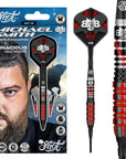 SHOT MICHAEL SMITH TENACIOUS SOFT TIP DART SET - 90% TUNGSTEN BARRELS