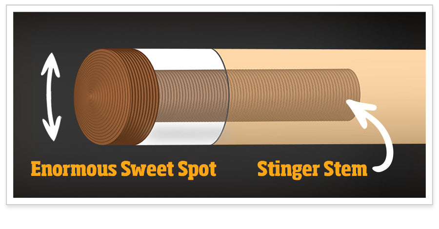 MCDERMOTT STINGER BREAK &amp; JUMP CUE NG08 BLACK 13.25MM 190Z