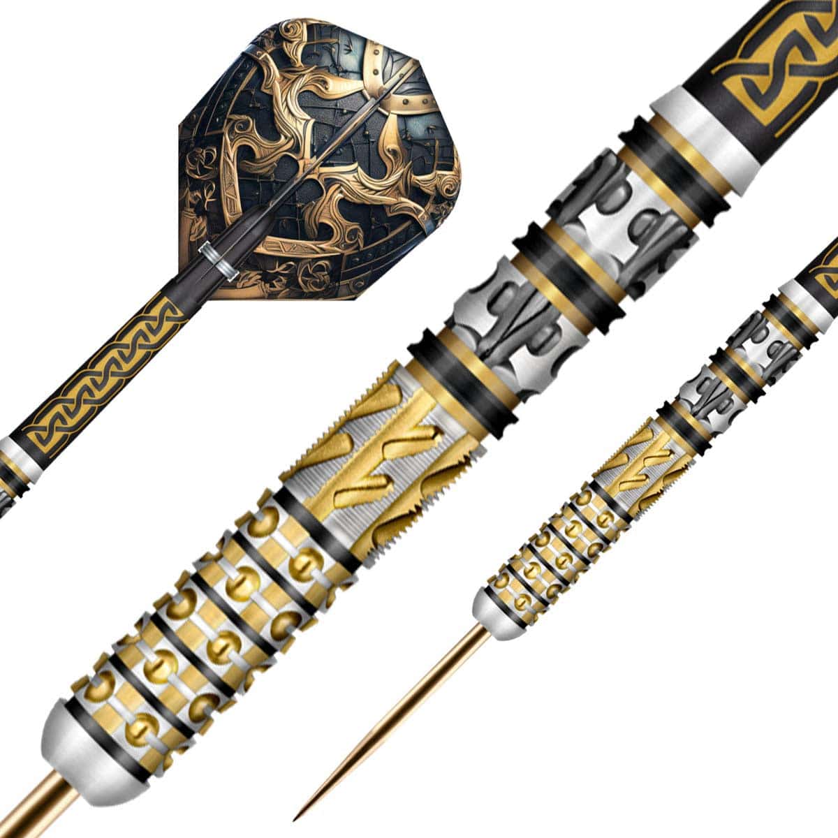 SHOT VIKING ODIN STEEL TIP DART SET - 95% TUNGSTEN DART BARRELS