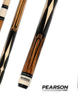 BAGUETTE DE BILLARD PEARSON PLAYERS SERIES PP-3 ZEBRANO BRUN - FLÈCHE CARBONE SANS GRIP 12.5MM