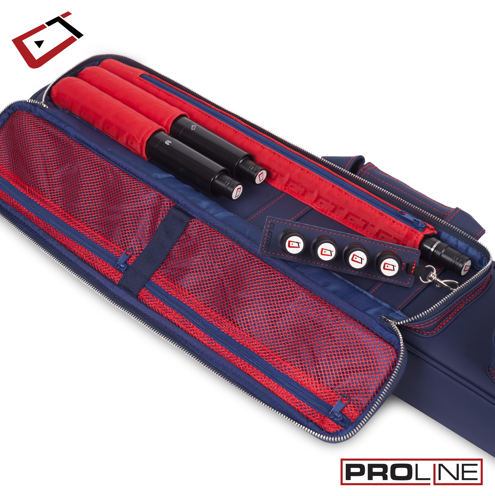 POOL CUE CASE CUETEC PROLINE 4X8 NAVY