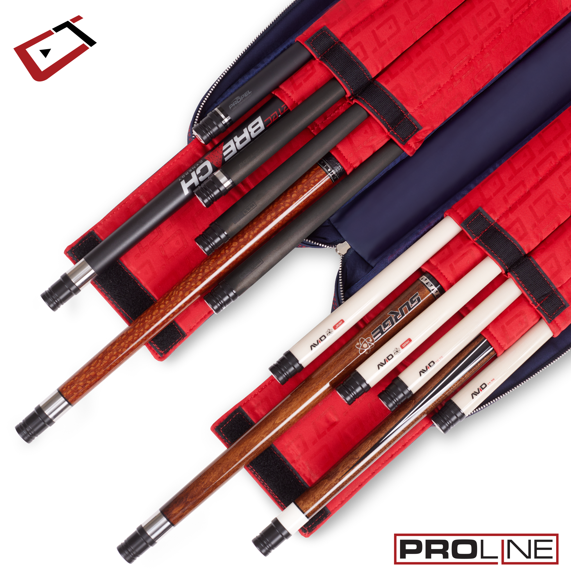 POOL CUE CASE CUETEC PROLINE 4X8 NAVY