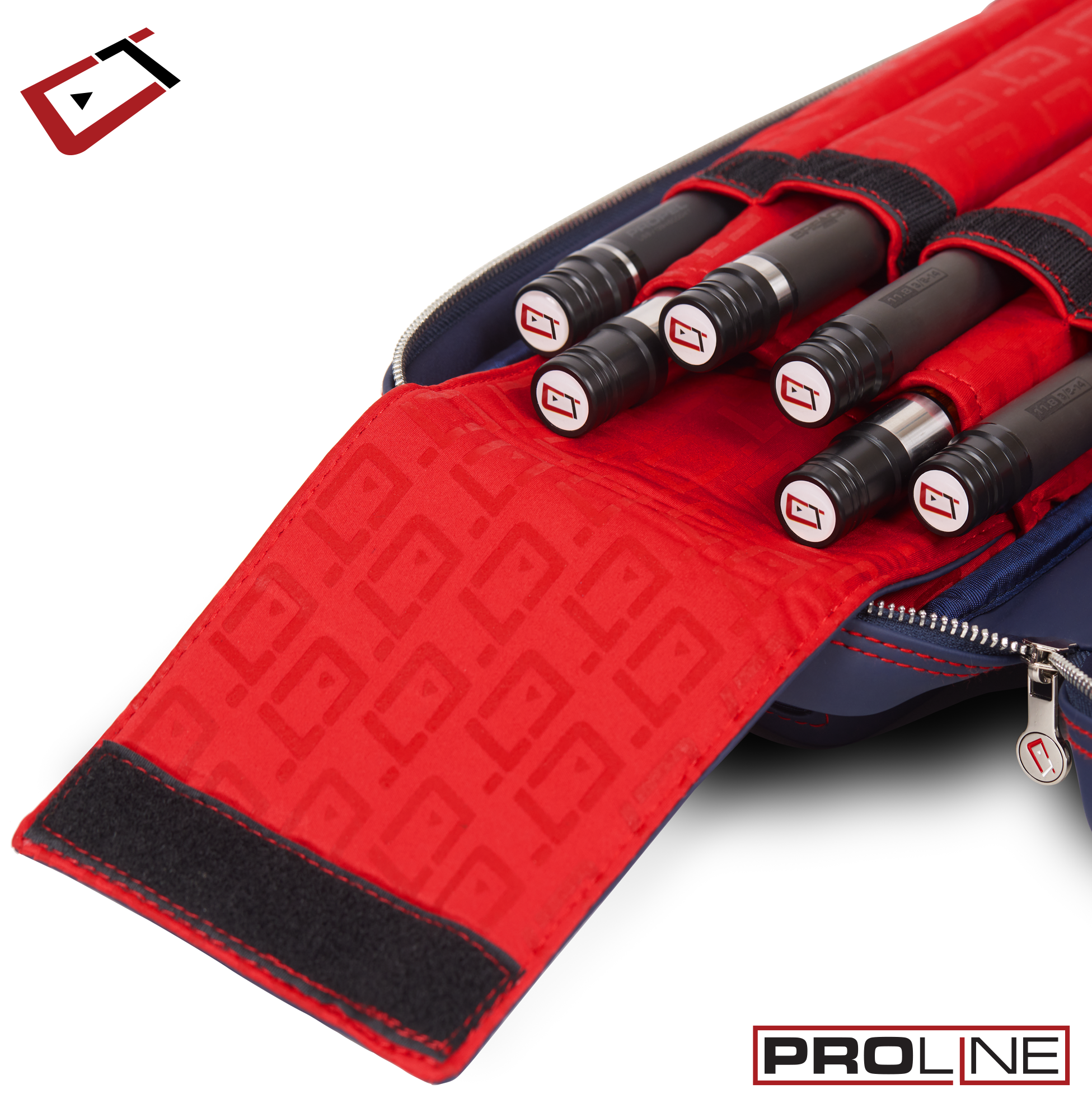 ÉTUI POUR BAGUETTE DE BILLARD CUETEC PROLINE 4 MANCHES 8 FLÈCHES BLEU MARIN