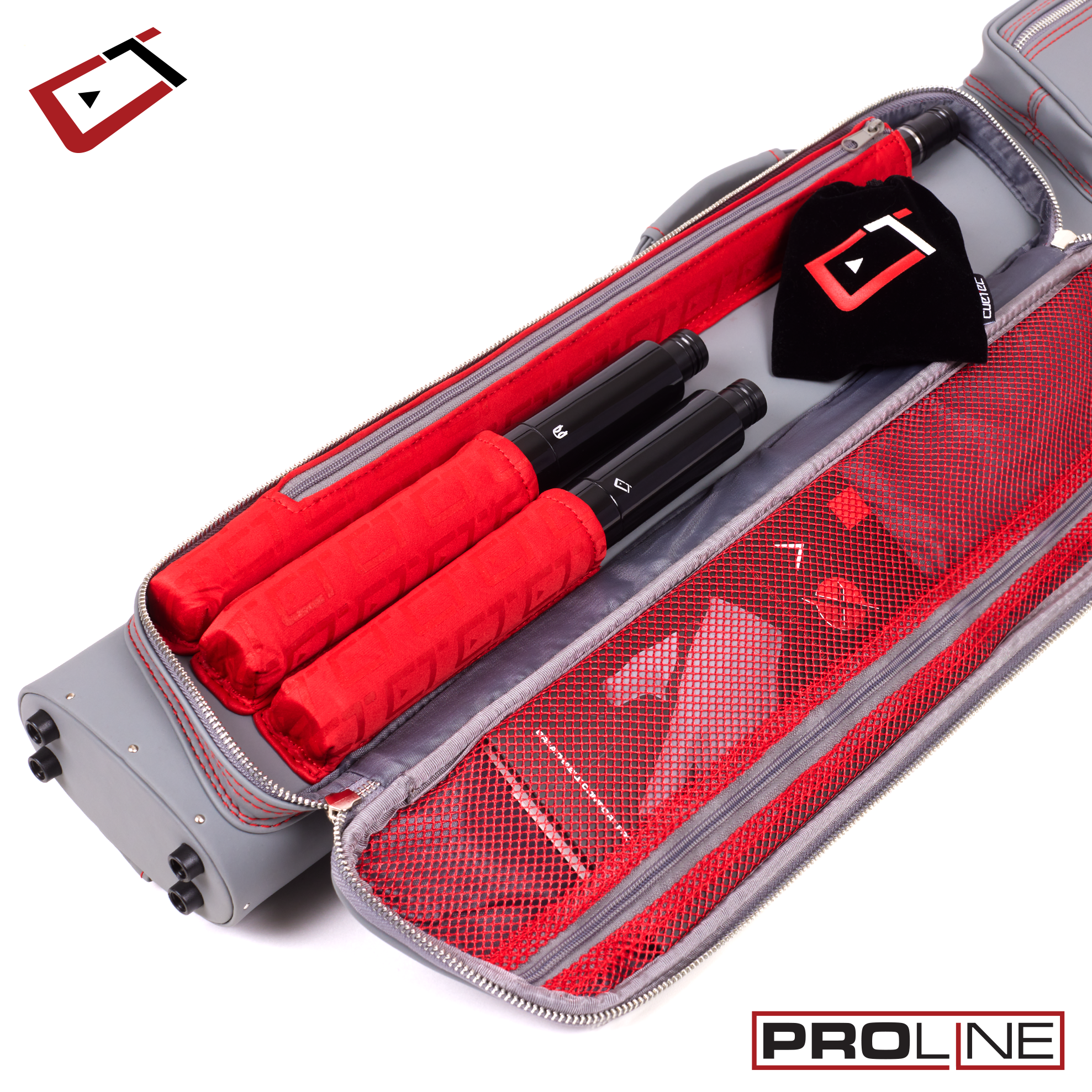 POOL CUE CASE CUETEC PROLINE 2X4 GREY