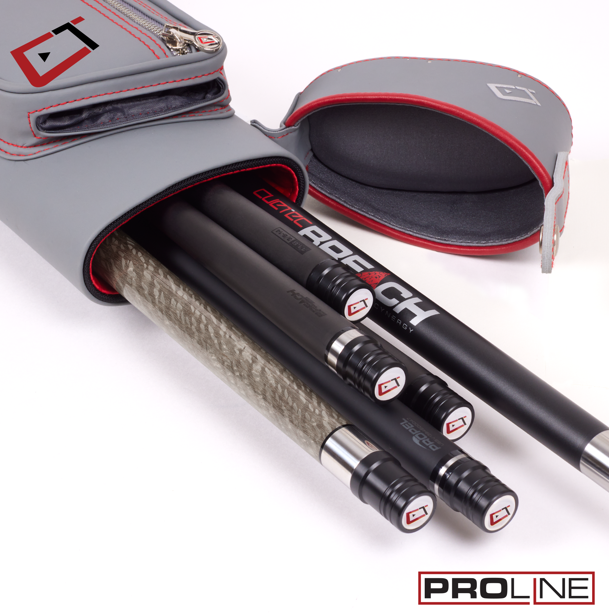 POOL CUE CASE CUETEC PROLINE 2X4 GREY