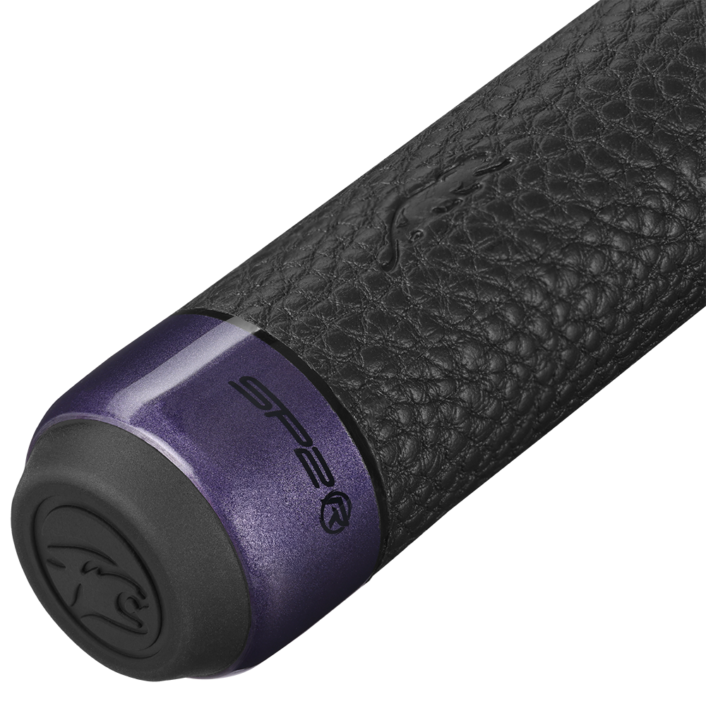 PREDATOR BUTT SP2 METALLIC PURPLE/BLACK 2 UNI-LOC QUICK RELEASE LEATHER LUXE WRAP (SHAFT NON INCLUDED) - LIMITED EDITION