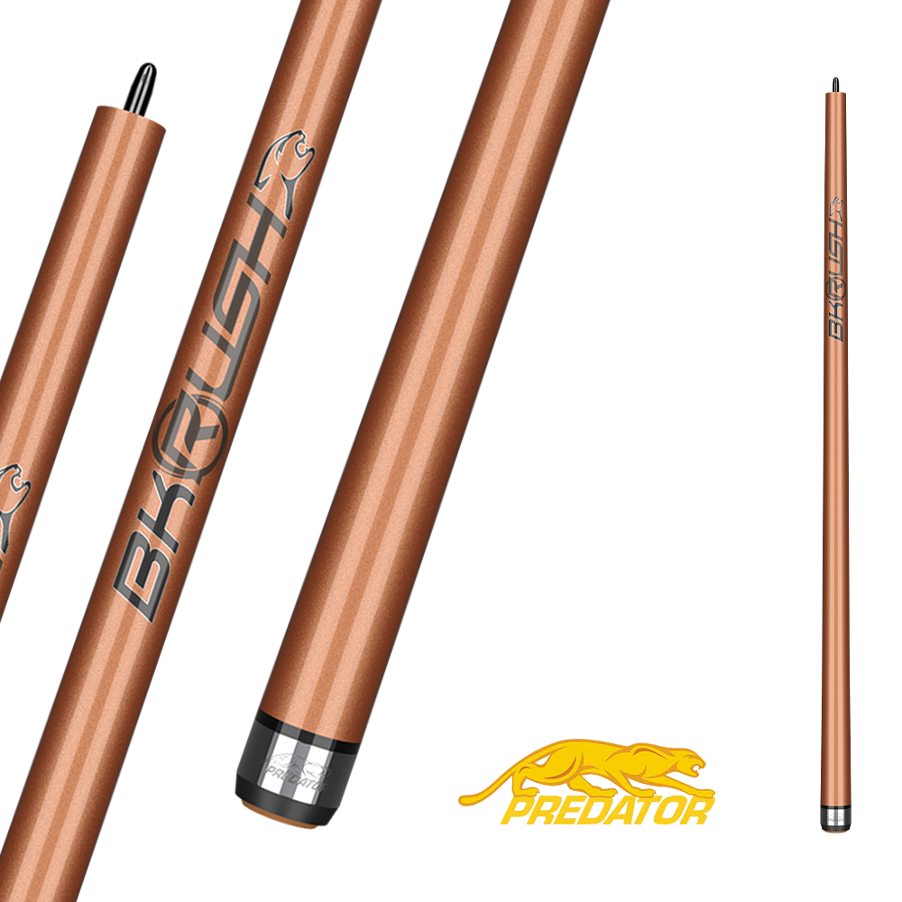 PREDATOR BK RUSH TIGER EYE BREAK CUE ROSE GOLD UNI-LOC NO WRAP 18.5OZ - LIMITED EDITION