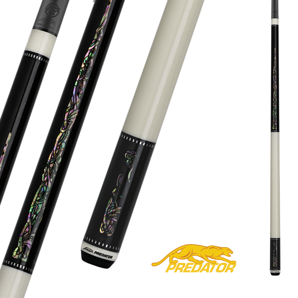 PREDATOR BUTT LE GORDIAN KNOT BLACK EBONY/RAINBOW PATTERNS UNI-LOC RADIAL NO WRAP (SHAFT NON INCLUDED) - LIMITED EDITION