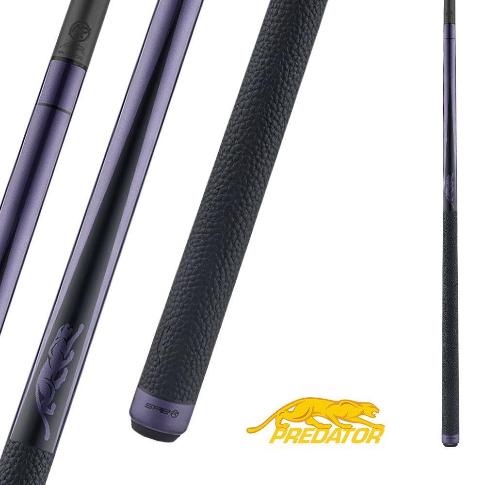 PREDATOR BUTT SP2 METALLIC PURPLE/BLACK 2 UNI-LOC QUICK RELEASE LEATHER LUXE WRAP (SHAFT NON INCLUDED) - LIMITED EDITION