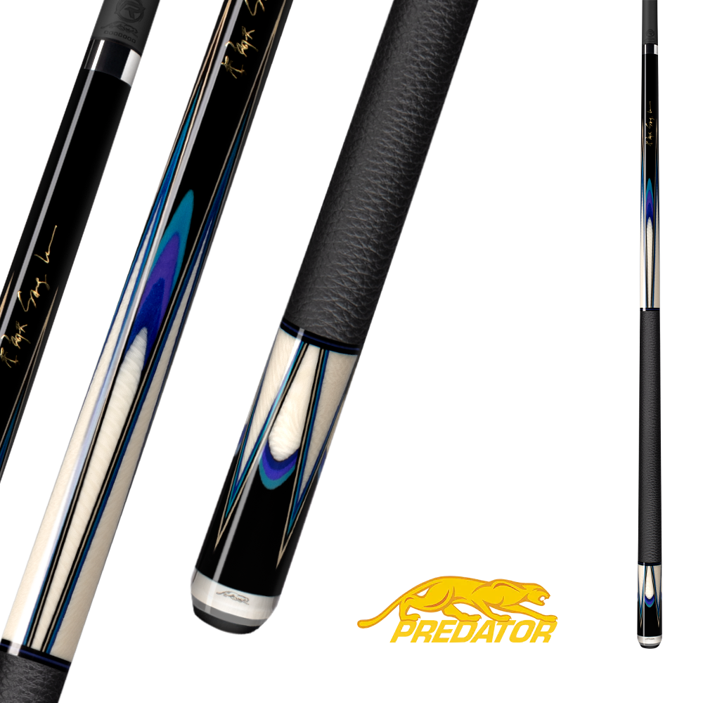 PREDATOR BUTT SANG LEE SERIES 2 UNI-LOC LEATHER LUXE WRAP BLACK/MAPLE/BLUE/PURPLE/IVORY (SHAFT NOT INCLUDED) - LIMITED EDITION