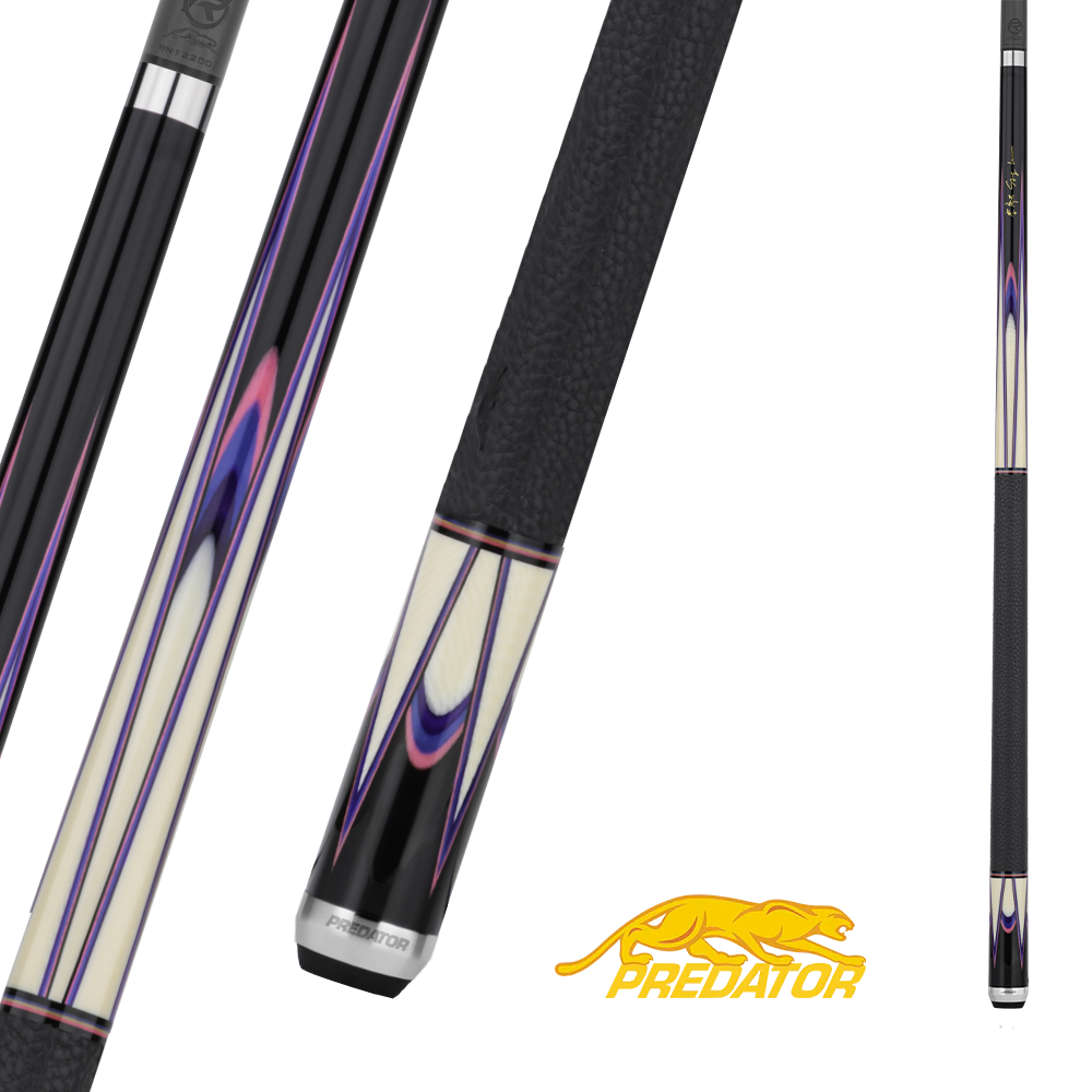 MANCHE PREDATOR SANG LEE SERIES 2 NOIR/ROSE/BLEU/MAUVE/IVOIRE UNI-LOC AVEC GRIP DE LUXE (FLÈCHE NON-INCLUSE) - ÉDITION LIMITÉE
