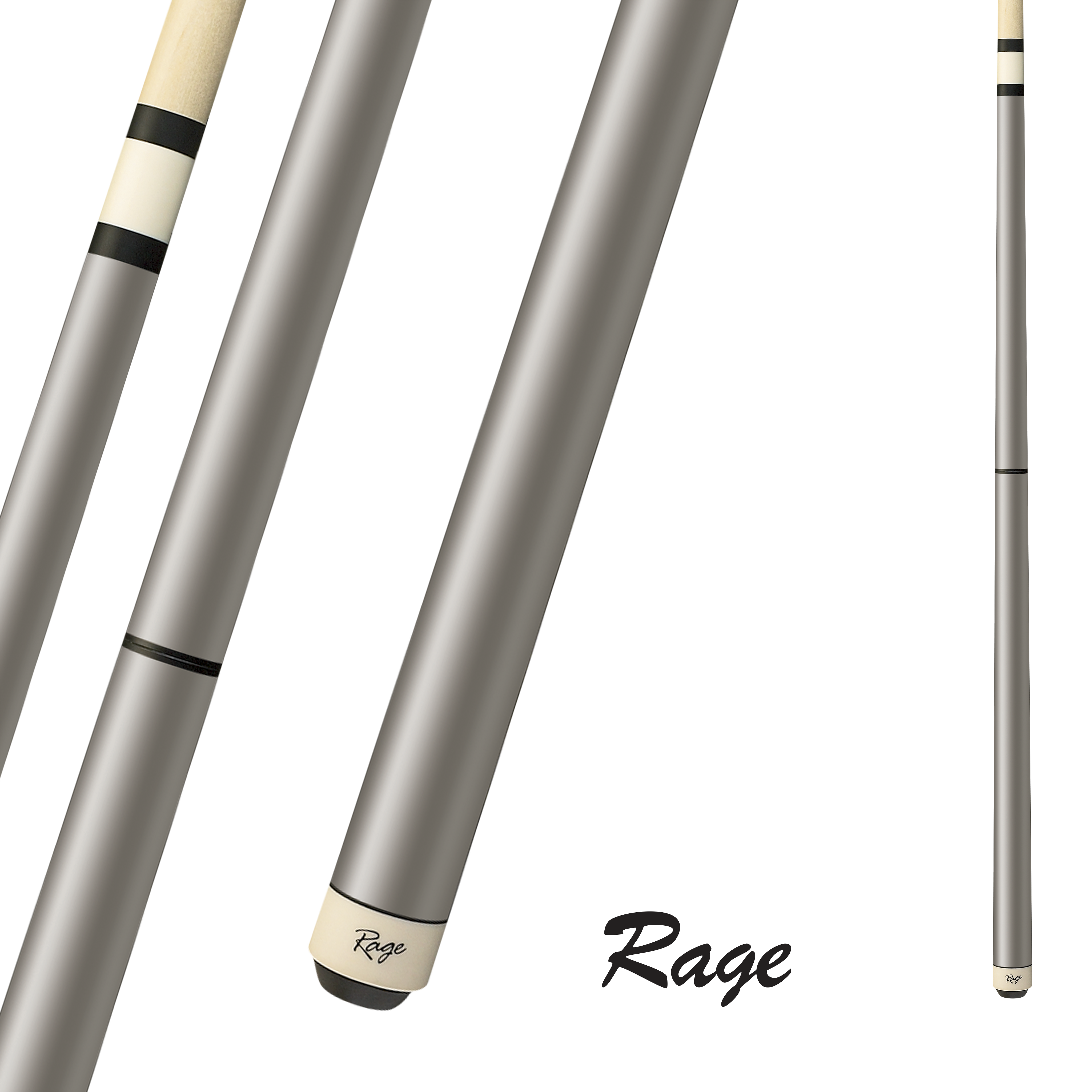 RAGE HEAVY HITTER BREAK/JUMP CUE MATE SILVER 14MM 25OZ