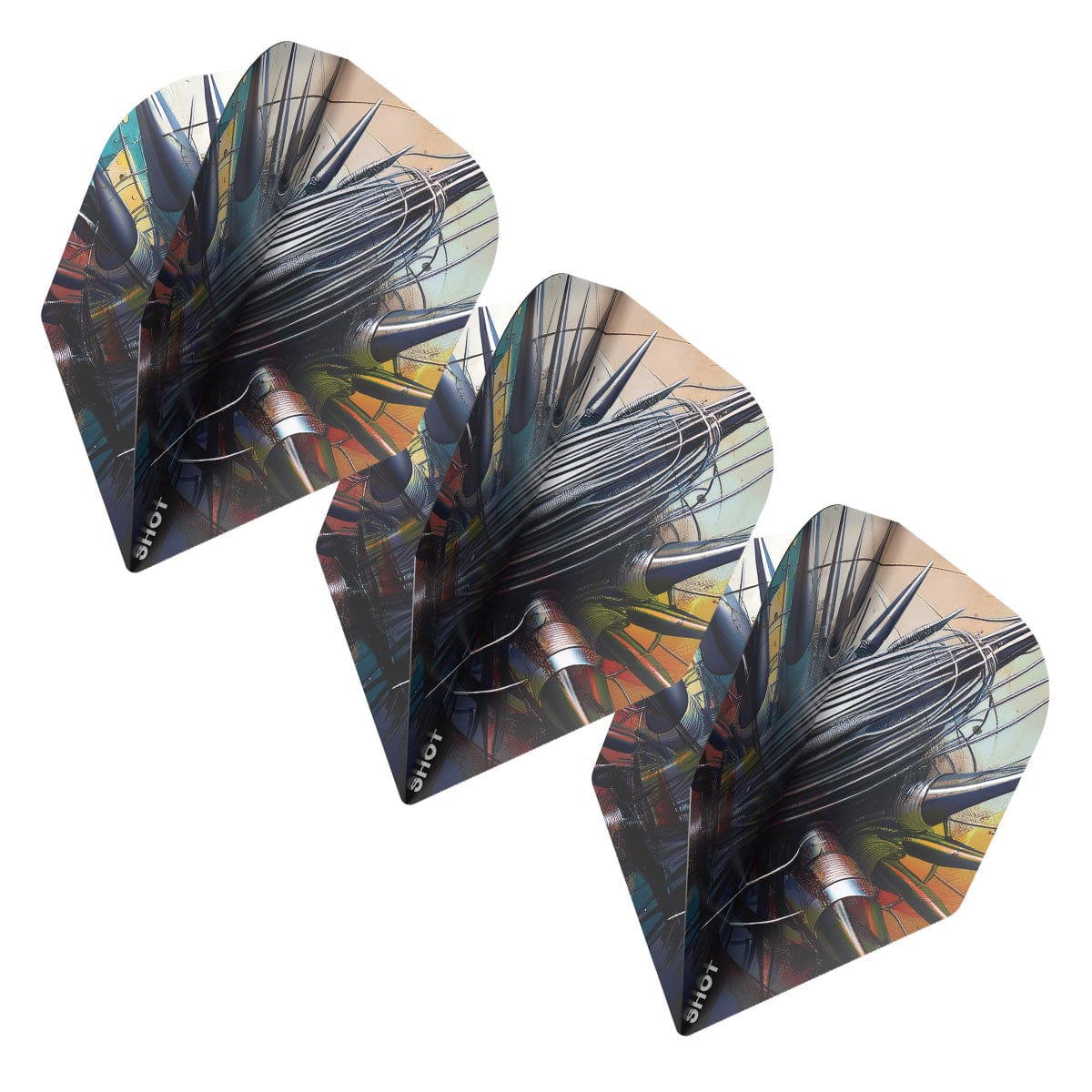 SHOT GNARLY RIPPAH DART FLIGHT SET - SMALL STANDARD