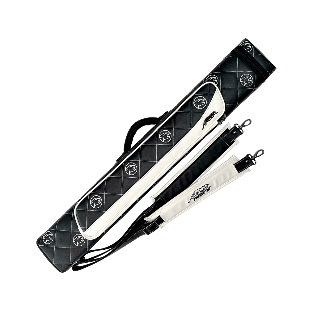 PREDATOR ROADLINE CAT HEAD BLACK/WHITE HARD CUE CASE - 3B/5S - LIMITED EDITION