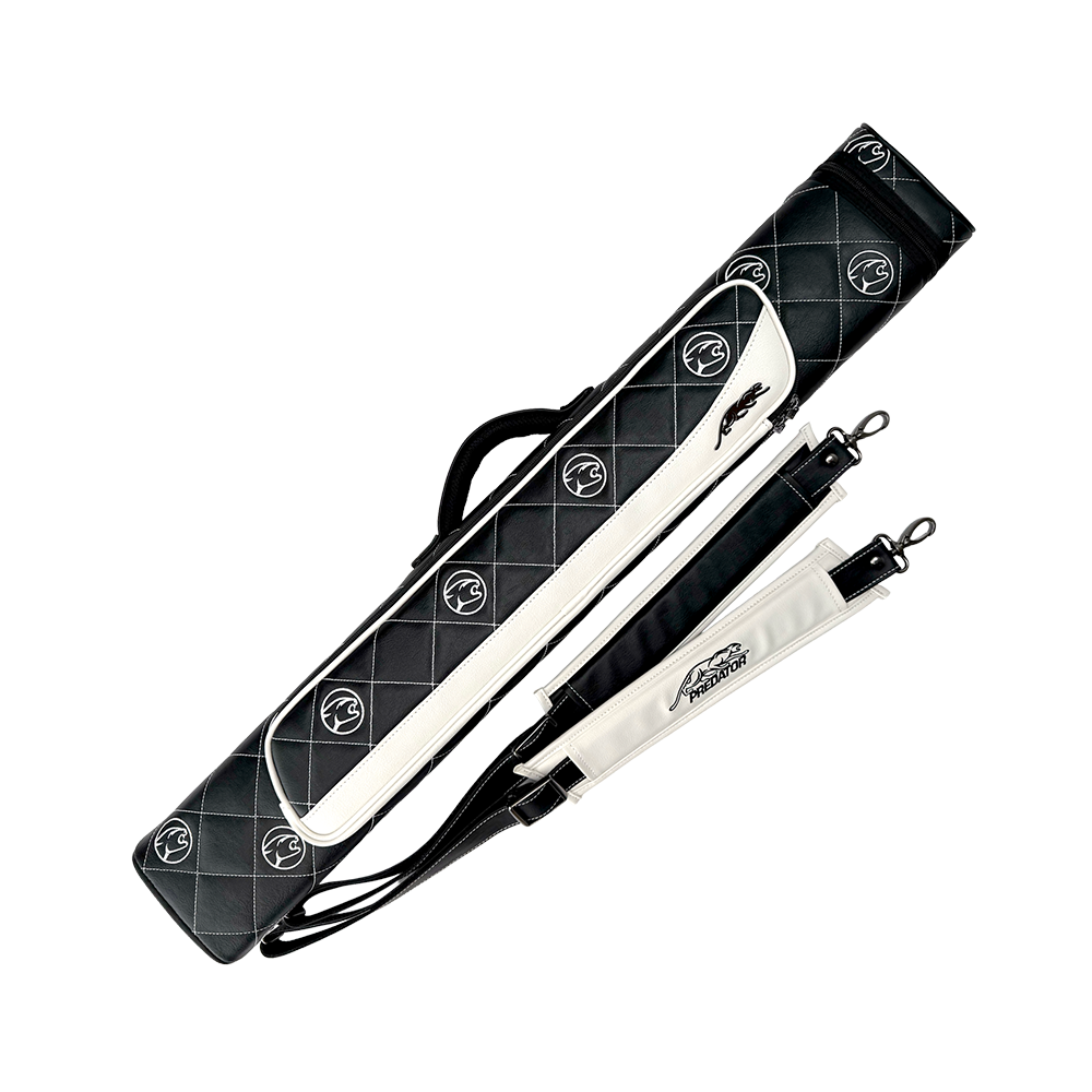 PREDATOR ROADLINE CAT HEAD BLACK/WHITE HARD CUE CASE - 2B/4S - LIMITED EDITION