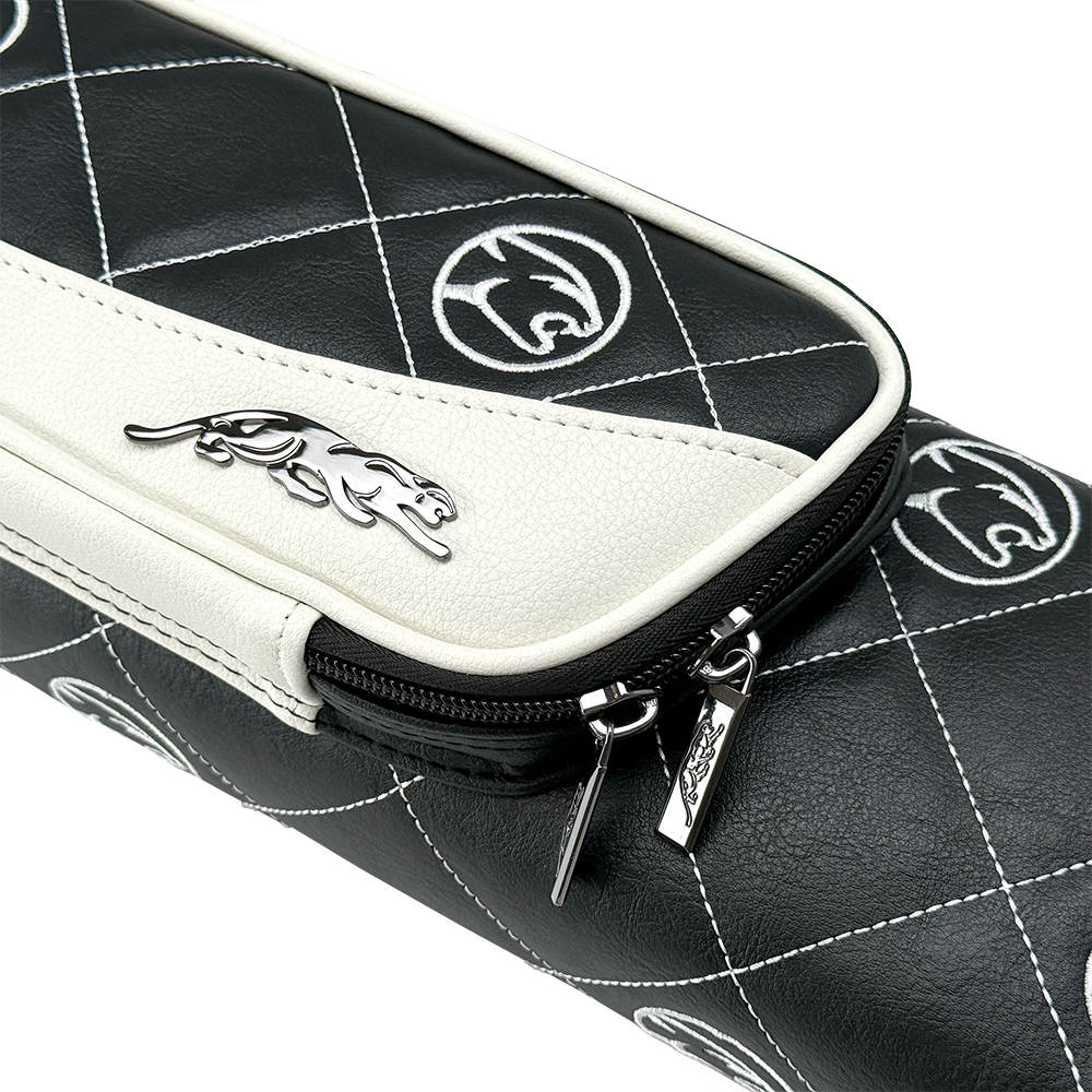 PREDATOR ROADLINE CAT HEAD BLACK/WHITE HARD CUE CASE - 3B/5S - LIMITED EDITION