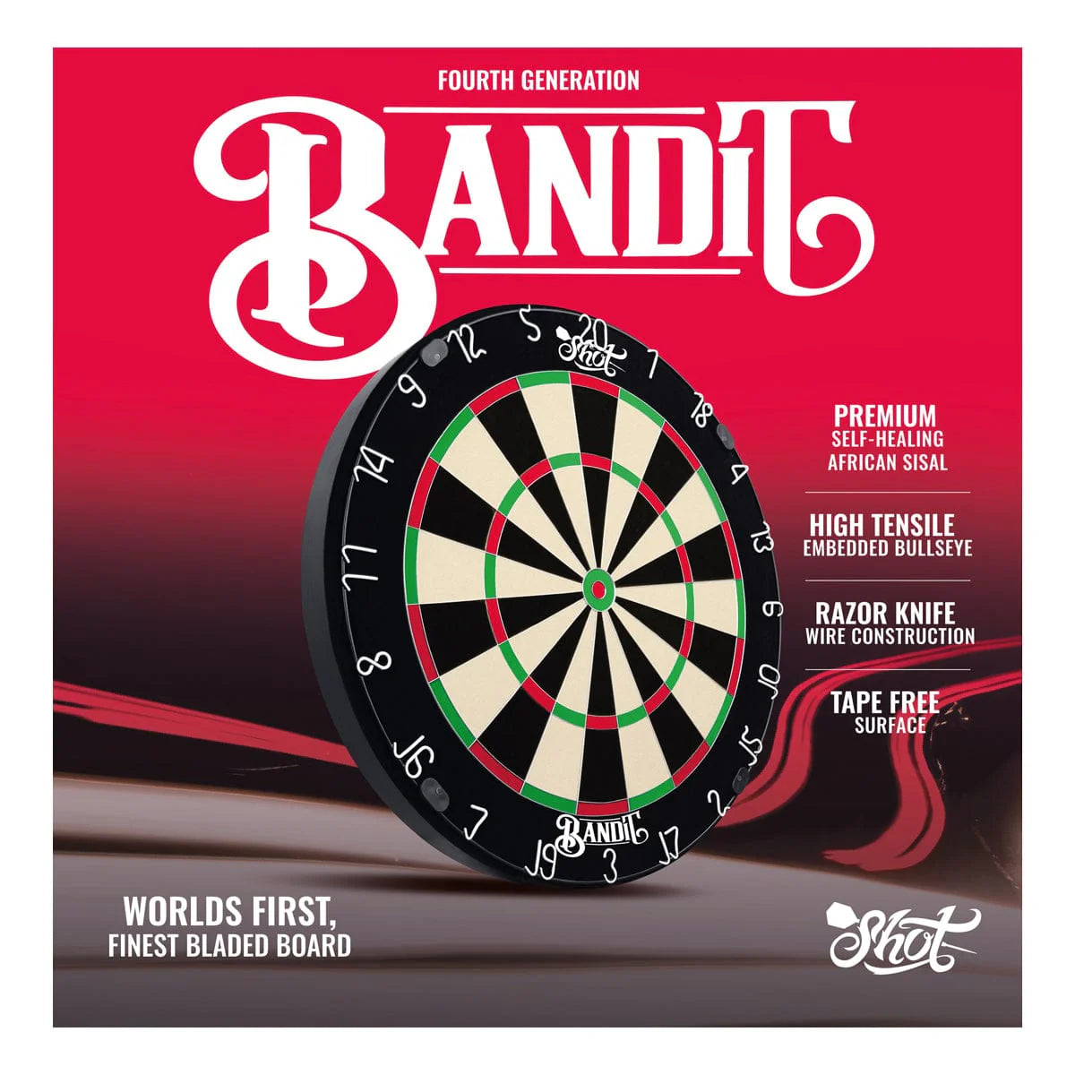 *NOUVELLE* CIBLE DE DARD SHOT BANDIT - 4E GÉNÉRATION