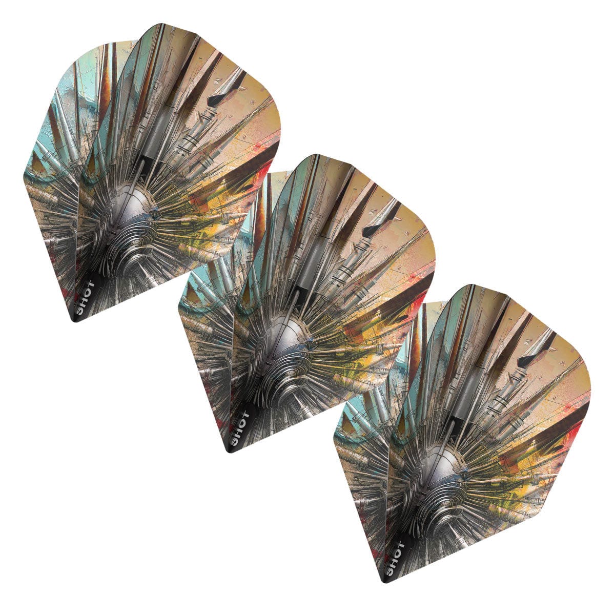 ENSEMBLE DE PLUMES DE DARDS SHOT GNARLY SHREDDA - PETIT STANDARD