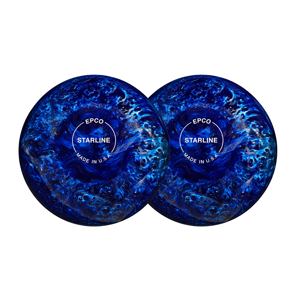 BOULES DE BOWLING EPCO STARLINE GALAXY - BLEU ET BLANC
