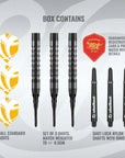 FLÉCHETTES SHOT ZEN TANTO POINTE SOUPLE - BARREAUX EN TUNGSTÈNE À 90%