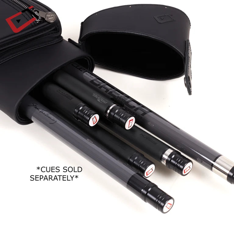 ÉTUI RIGIDE POUR BAGUETTES DE BILLARD CUETEC PRO LINE NOIR ÉDITION 2X4 - NOIR - ÉDITION LIMITÉE