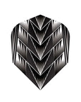 ENSEMBLE DE 3 PLUMES DE DARD SHOT TRIBAL NOIRE STANDARD
