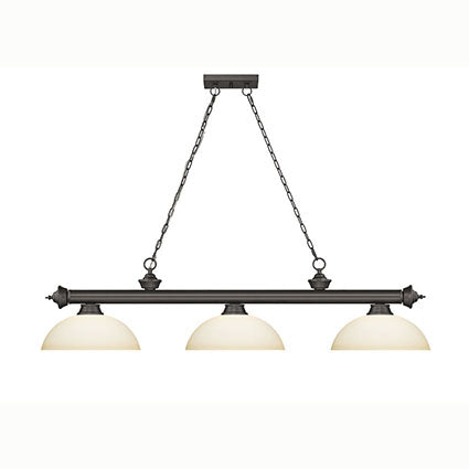CORDON LAMP BRONZE 3X60W MATTE OPAL