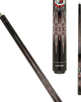 ACTION ACT163 GARAGE SERIES POOL CUE BLACK/RED BANDANA DESIGN NO WRAP - 13MM 19OZ - LIMITED EDITION