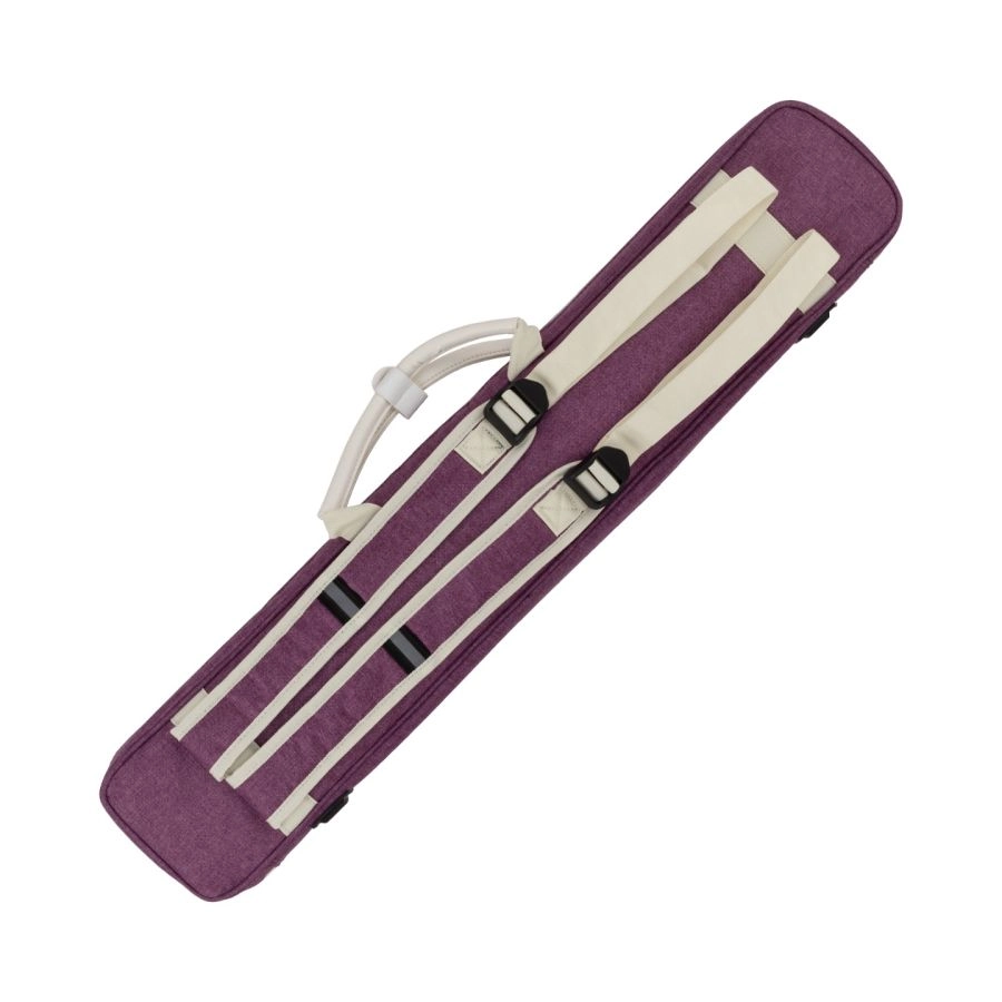 ACTION BUTTERFLY VANITY BACKPACK STRAPS 3X5 SOFT CUE CASE - PURPLE