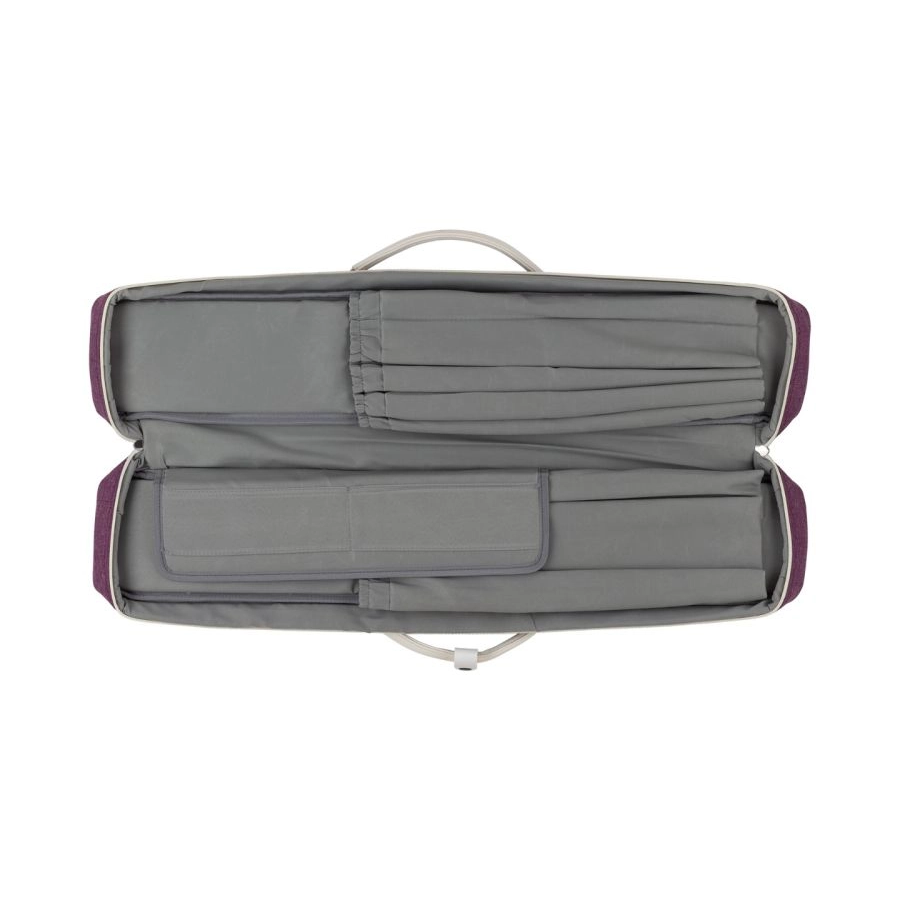 ACTION BUTTERFLY VANITY BACKPACK STRAPS 3X5 SOFT CUE CASE - PURPLE