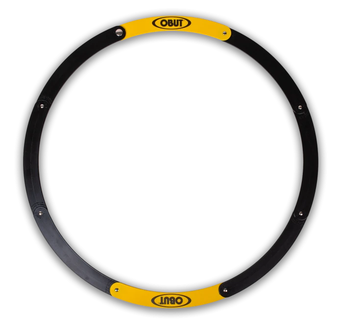 OBUT BLACK AND YELLOW FOLDING PÉTANQUE CIRCLE