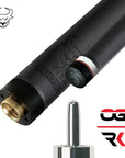 KODA SPORT POOL CUE LD3C2 SHAFT CARBONE BLACK AND SILVER LEATHER WRAP 12.25MM 19OZ