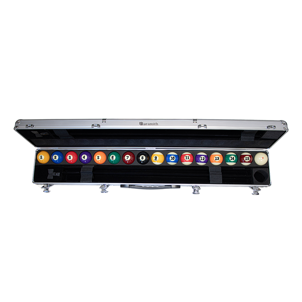 SUPER ARAMITH PRO BALLS AND CUE CASE (ALUMINIUM)