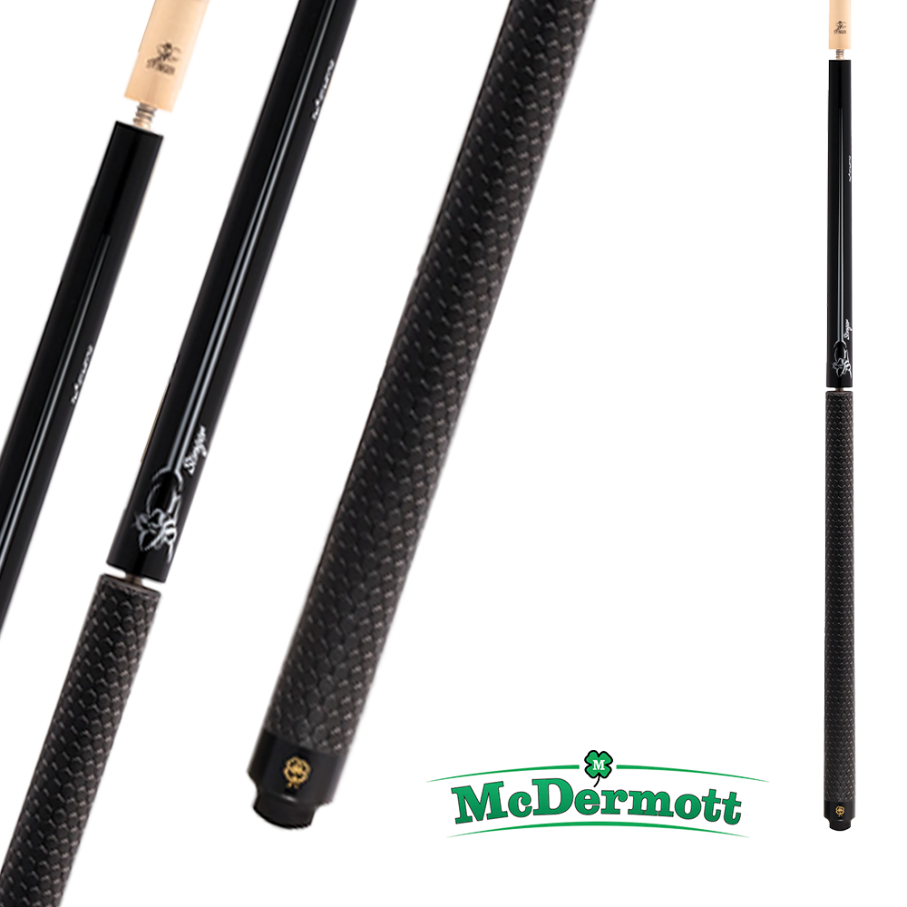 MCDERMOTT STINGER BREAK &amp; JUMP CUE NG08 BLACK 13.25MM 190Z