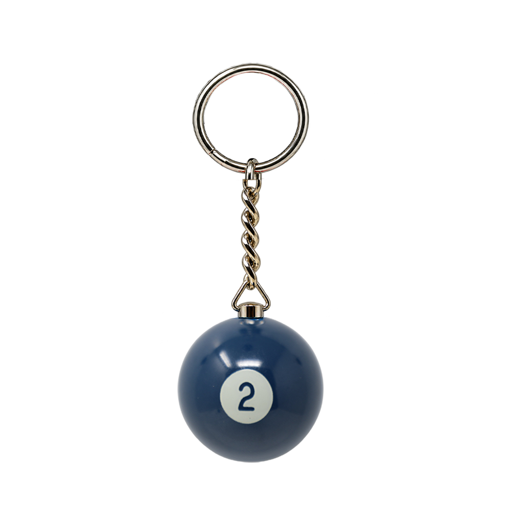 PORTE-CLÉS BOULE DE BILLARD 1 3/8 PO ARAMITH - NUMÉROTÉ