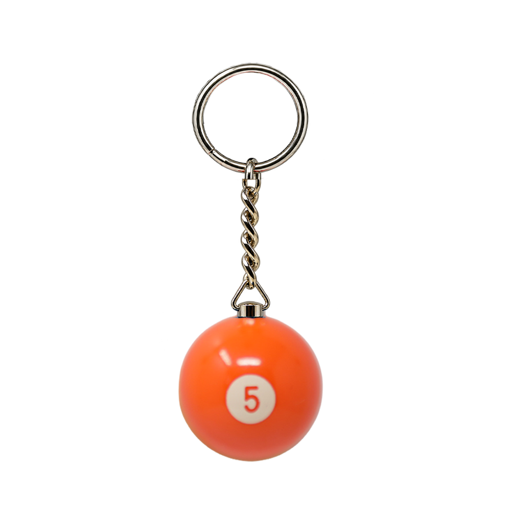 PORTE-CLÉS BOULE DE BILLARD 1 3/8 PO ARAMITH - NUMÉROTÉ