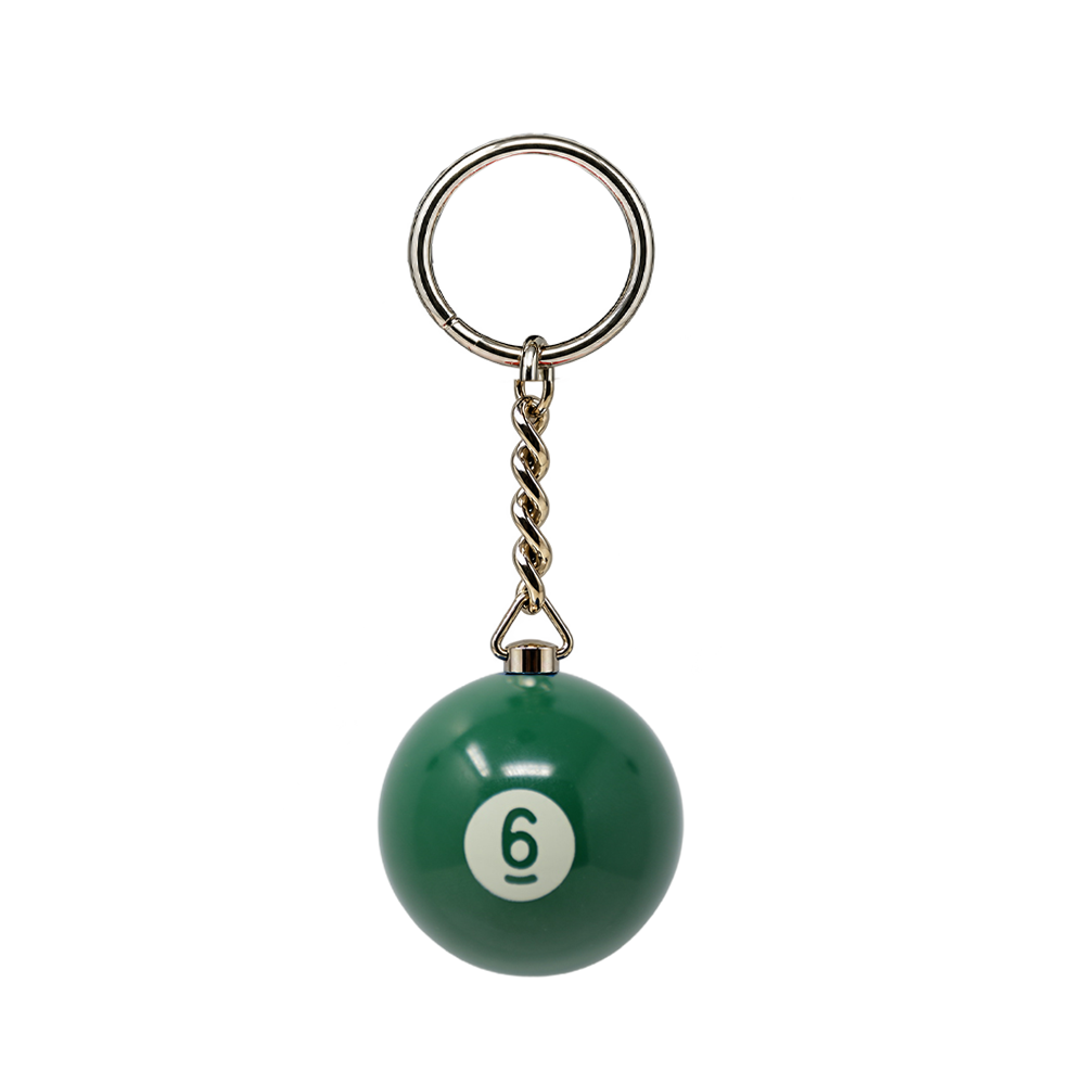PORTE-CLÉS BOULE DE BILLARD 1 3/8 PO ARAMITH - NUMÉROTÉ