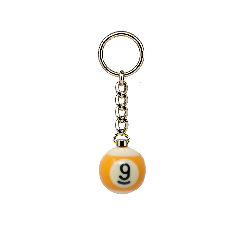 PORTE-CLÉS BOULE DE BILLARD 1 PO NUMÉROTÉE