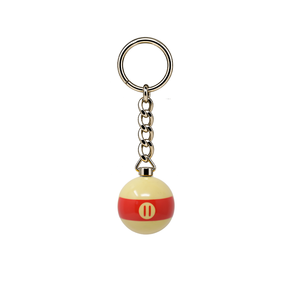 PORTE-CLÉS BOULE DE BILLARD 1 PO NUMÉROTÉE