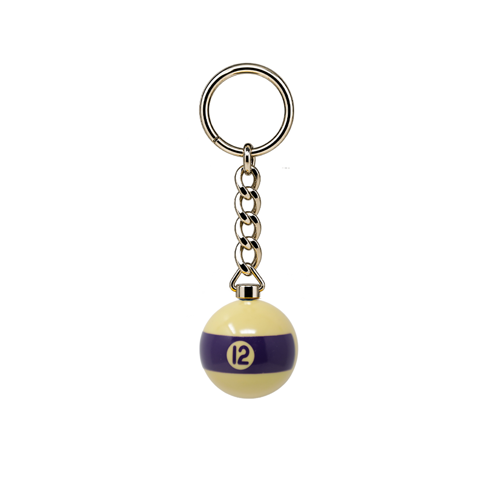 PORTE-CLÉS BOULE DE BILLARD 1 PO NUMÉROTÉE