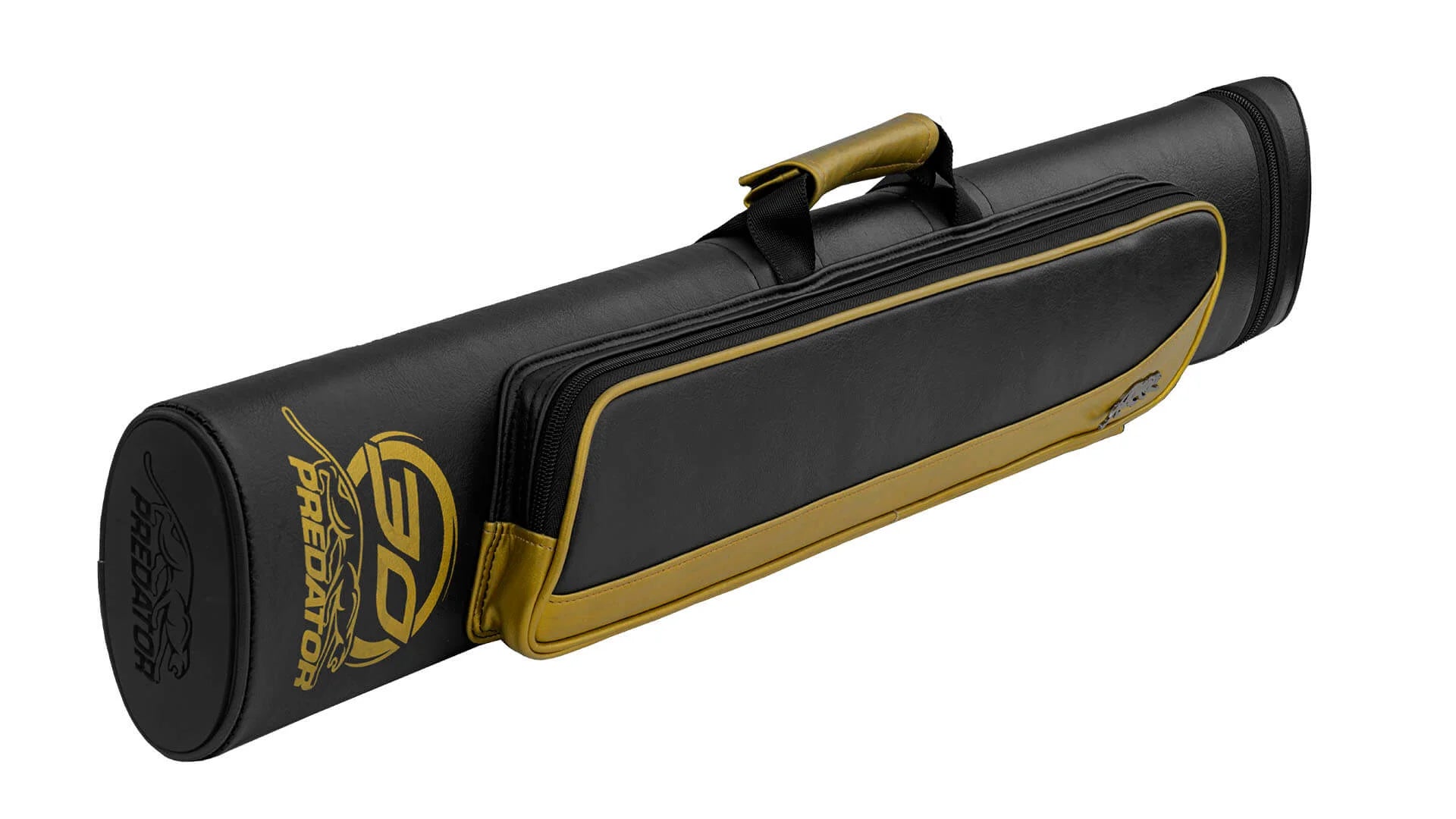 PREDATOR ROADLINE BLACK AND GOLD HARD POOL CUE CASE - 2B/4S