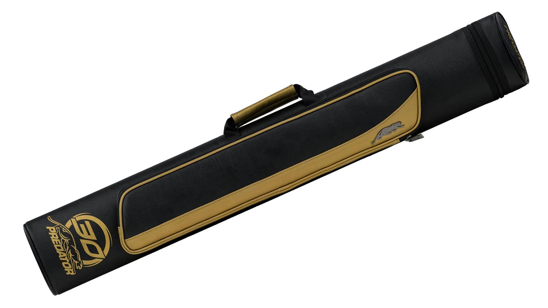 PREDATOR ROADLINE BLACK AND GOLD HARD POOL CUE CASE - 2B/4S