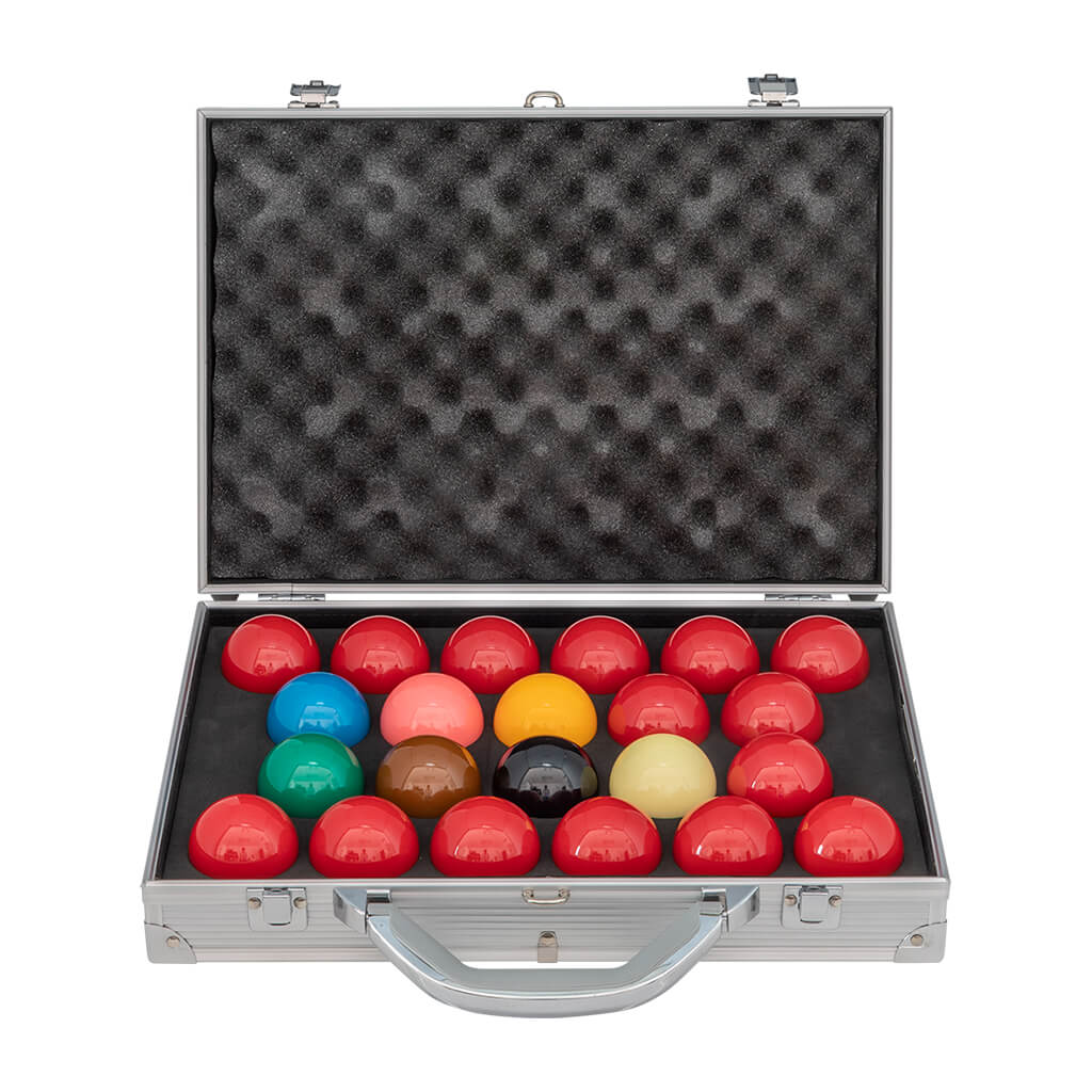 ARAMITH TOURNAMENT CHAMPION SUPER PRO1G SNOOKER BALL SET WITH ALUMINIUM CASE