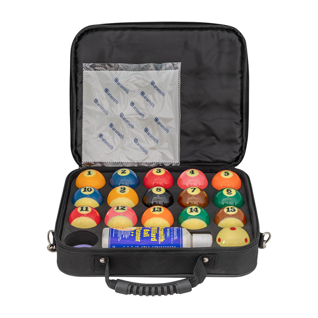 ARAMITH TV POOL BALL CASE BALLS SET