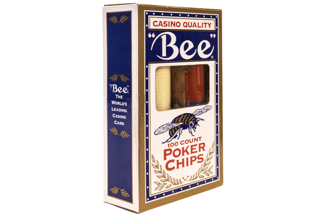 BEE PREMIUM POKER CHIPS 100 PER BOX