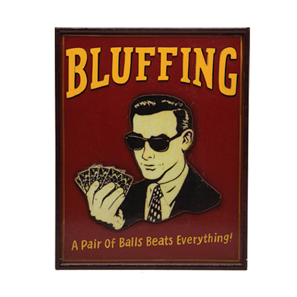 BLUFFING WALL ART
