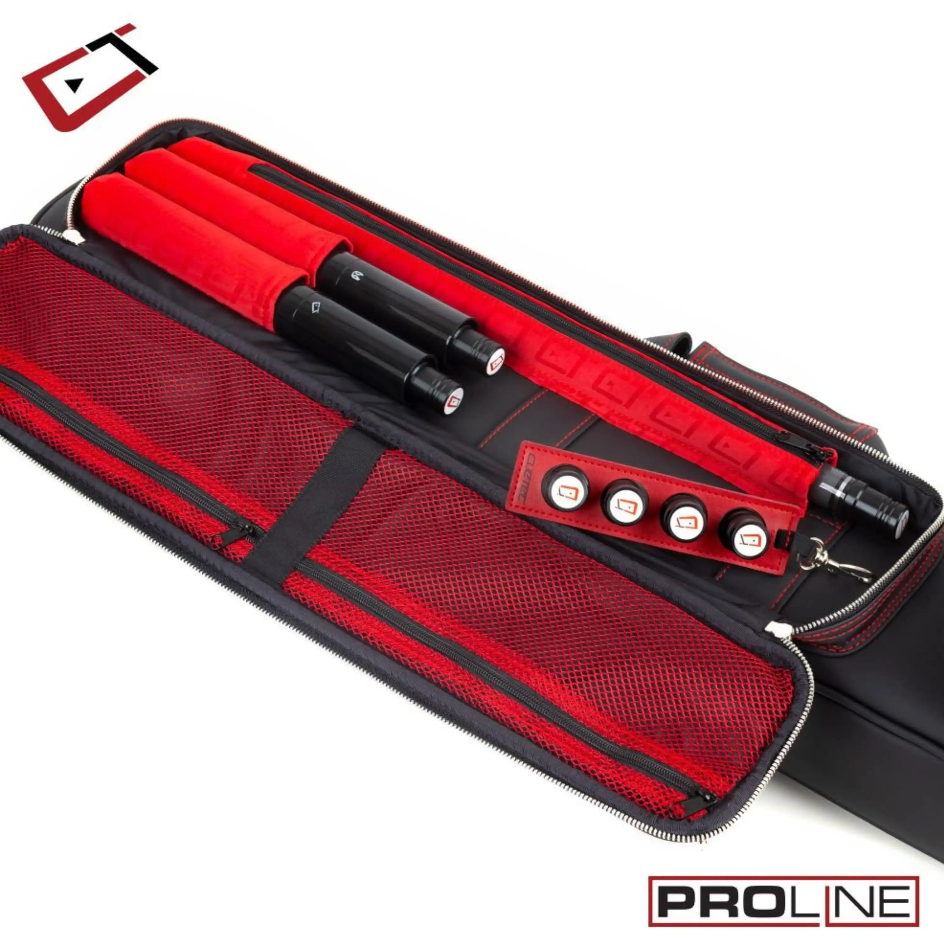 CUETEC PRO LINE 4X8 SOFT CUE CASE - BLACK