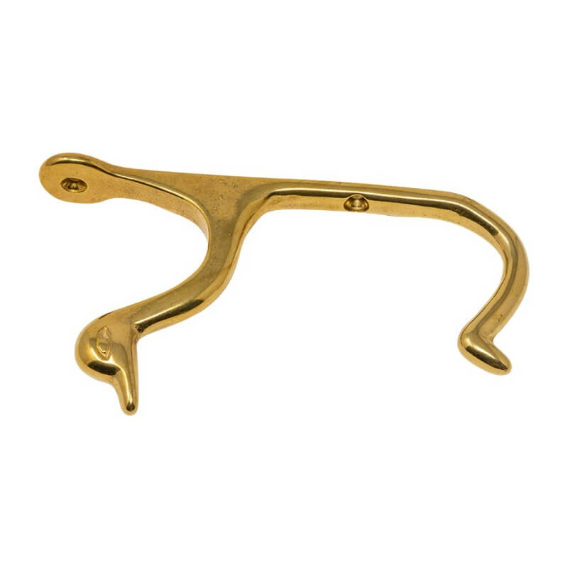 DOUBLE DUCK BRASS HOOK